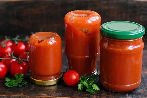 تصویر 3 از رب گوجه فرنگی روژین ظرف شیشه‌ای ۵۰۰ گرمی با طراحی ساده